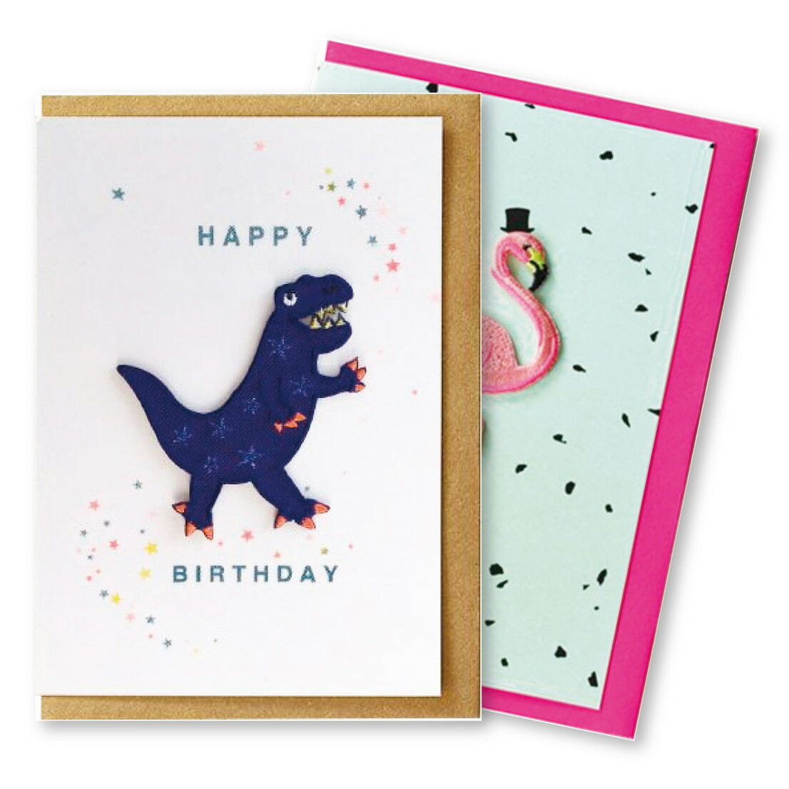 \P2倍+クーポン/PETRA BOASE ペトラボーズ 刺繍ワッペン付き グリーティングカード・A|メッセージカード ギフト 誕生日 プレゼント MATOKA...