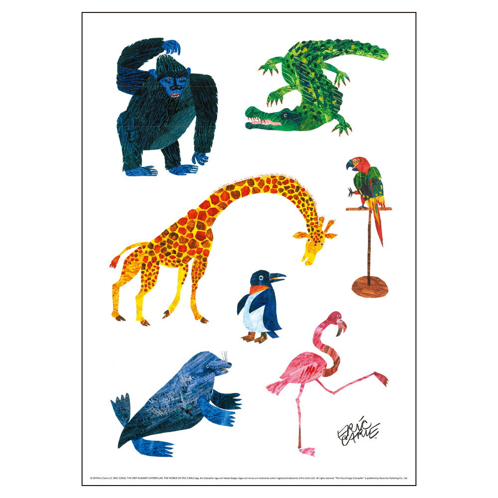 【ポイント5倍!】ERIC CARLE エリック・カール B4サイズ・ポスター『Animals』｜インテリア