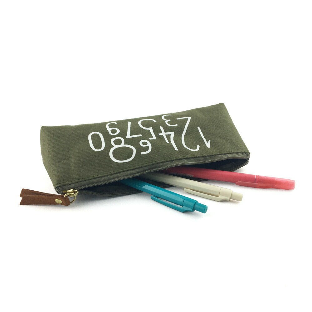 Rakuten - ＼P2倍＋クーポン／キャンバス ペンケース（ナンバー）｜おしゃれ かわいい 高校生 中学生 入学 シンプル 大容量｜MATOKA マトカ