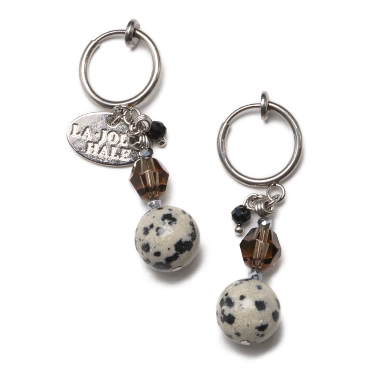 スモーキークォーツダルメシアンジャ...