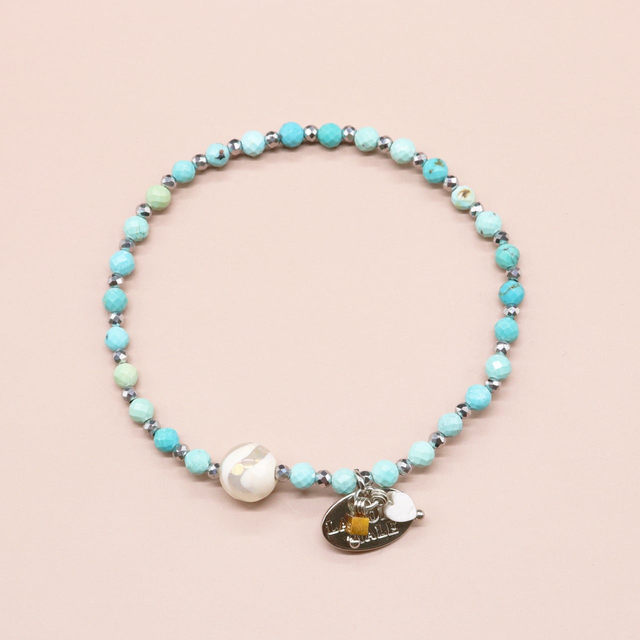 【Be Loved Turquoise】水紋天珠 ターコイズ ブレスレット | 【クーポン配布中】