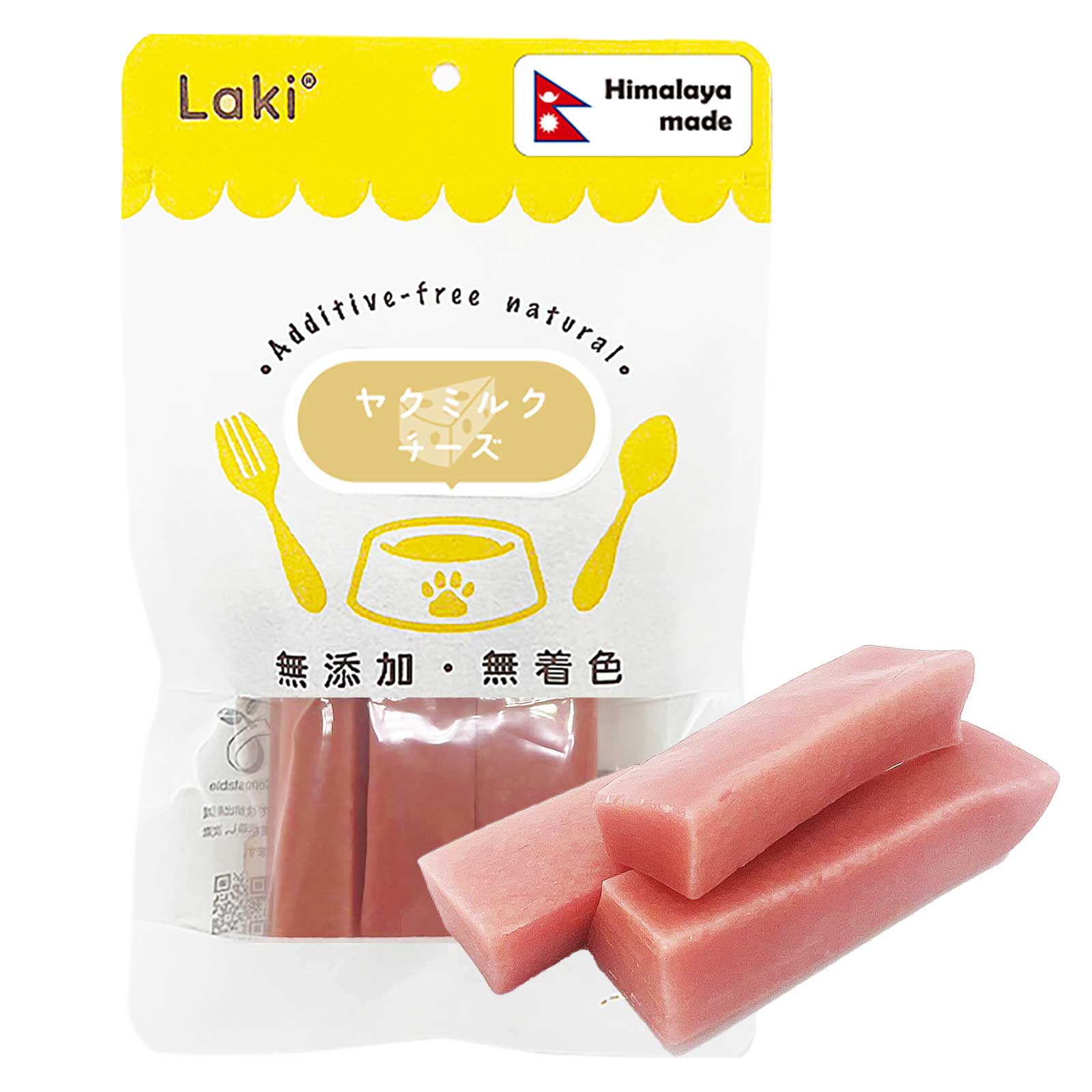 ヒマラヤ産 ハードスティック チーズ いちご ヤクチー 長持ち Sサイズ 1本 デンタルケア ストレスケア ヤクミルク 硬い 歯磨き ドッグフード ギフト ナチュラル ペット 中型犬
