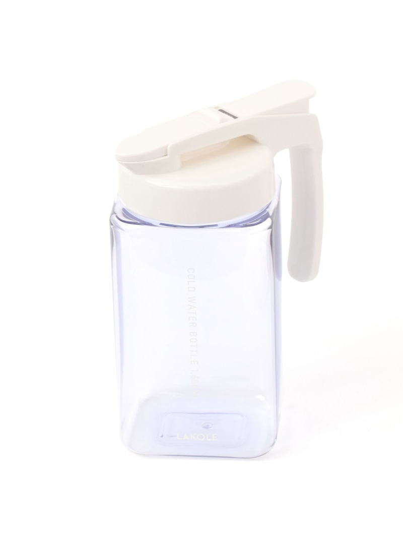 冷水筒1.6L LAKOLE ラコレ 食器・調理器具・キッチン用品 水筒・マグボトル ホワイト[Rakuten Fashion]