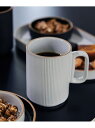 スタッキング十草マグカップ LAKOLE ラコレ 食器・調理器具・キッチン用品 グラス・マグカップ・タンブラー ホワイト ブラック[Rakuten Fashio...