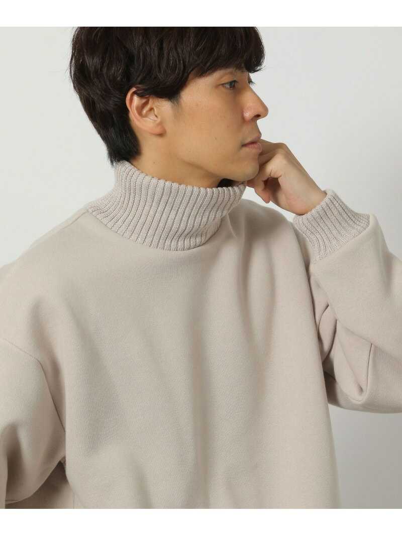 【SALE／22%OFF】タートルニット切替スウェットプルオーバー LAKOLE ラコレ トップス スウェット・トレーナー ブラック イエロー ホワイト【RBA_E】[Rakuten Fashion]