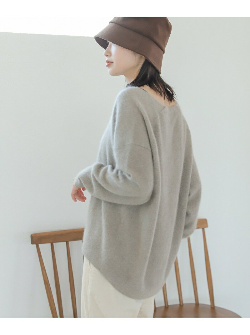 【SALE／20%OFF】(W)12GラクーンウールボートPO LAKOLE ラコレ トップス ニット ブラウン ベージュ グレー ホワイト【RBA_E】【送料無料】[Rakuten Fashion]