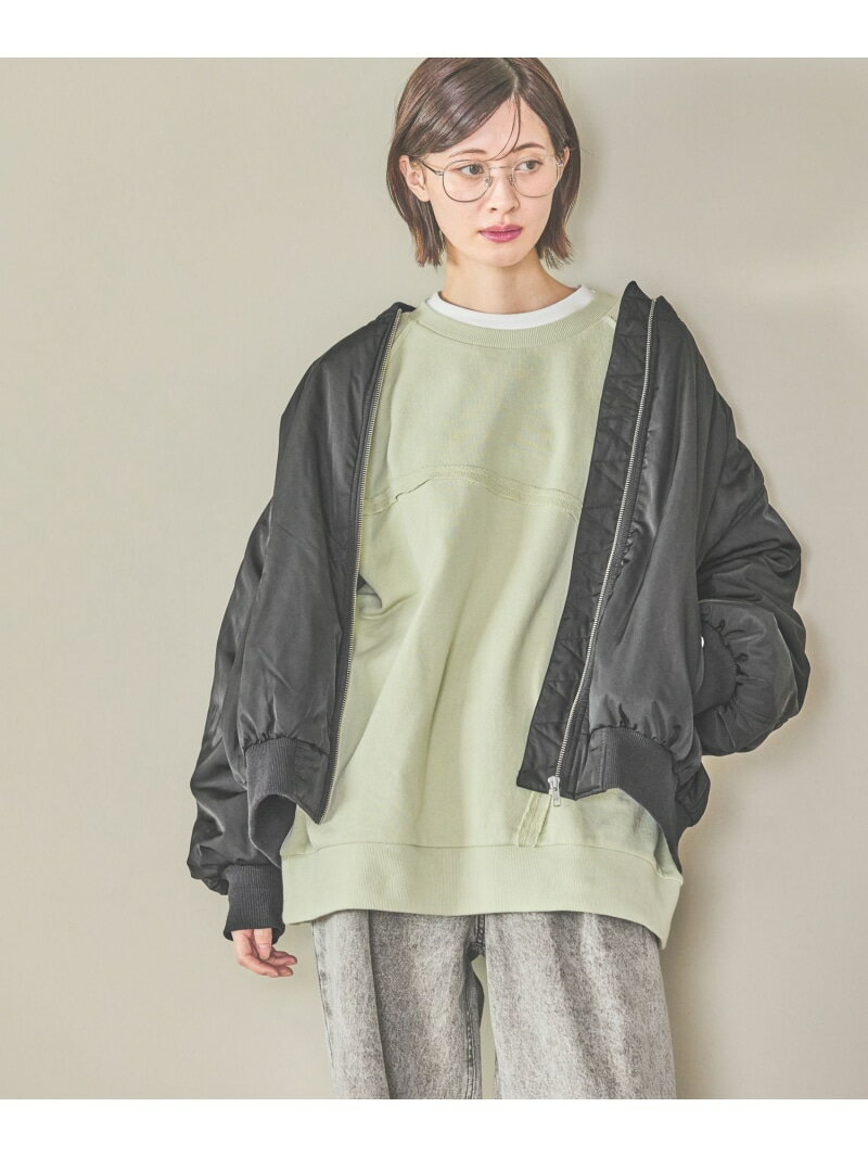 【SALE／28%OFF】ボリュームスリーブMA-1 LAKOLE ラコレ ジャケット・アウター ブルゾン・ジャンパー ホワイト グレー ブラック【RBA_E】【送料無料】[Rakuten Fashion]のサムネイル