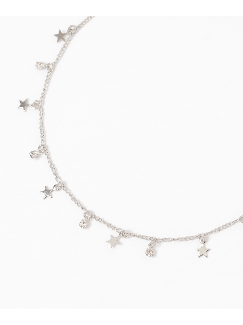LAKOLEのスター×ビジューネックレス LAKOLE ラコレ アクセサリー・腕時計 ネックレス シルバー ゴールド[Rakuten Fashion]｜アングル2