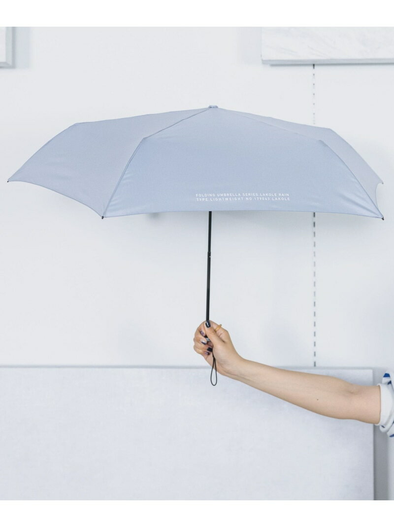 シンプル折り畳み傘 LAKOLE ラコレ ファッション雑貨 折りたたみ傘 イエロー グレー ベージュ ブルー[R..