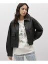 【SALE/62%OFF】エリツキレザーブルゾン LAKOLE ラコレ ジャケット・アウター ブルゾン・ジャンパー ブラック ホワイト【RBA_E】[Rakut...