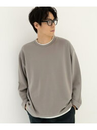 ダンボールレイヤードロンT LAKOLE ラコレ トップス カットソー・Tシャツ グレー イエロー グリーン ネイビー[Rakuten Fashion]