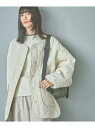【SALE/25%OFF】バイカラーキルティングブルゾン LAKOLE ラコレ ジャケット・アウター ブルゾン・ジャンパー ホワイト ブラック カーキグリーン【...