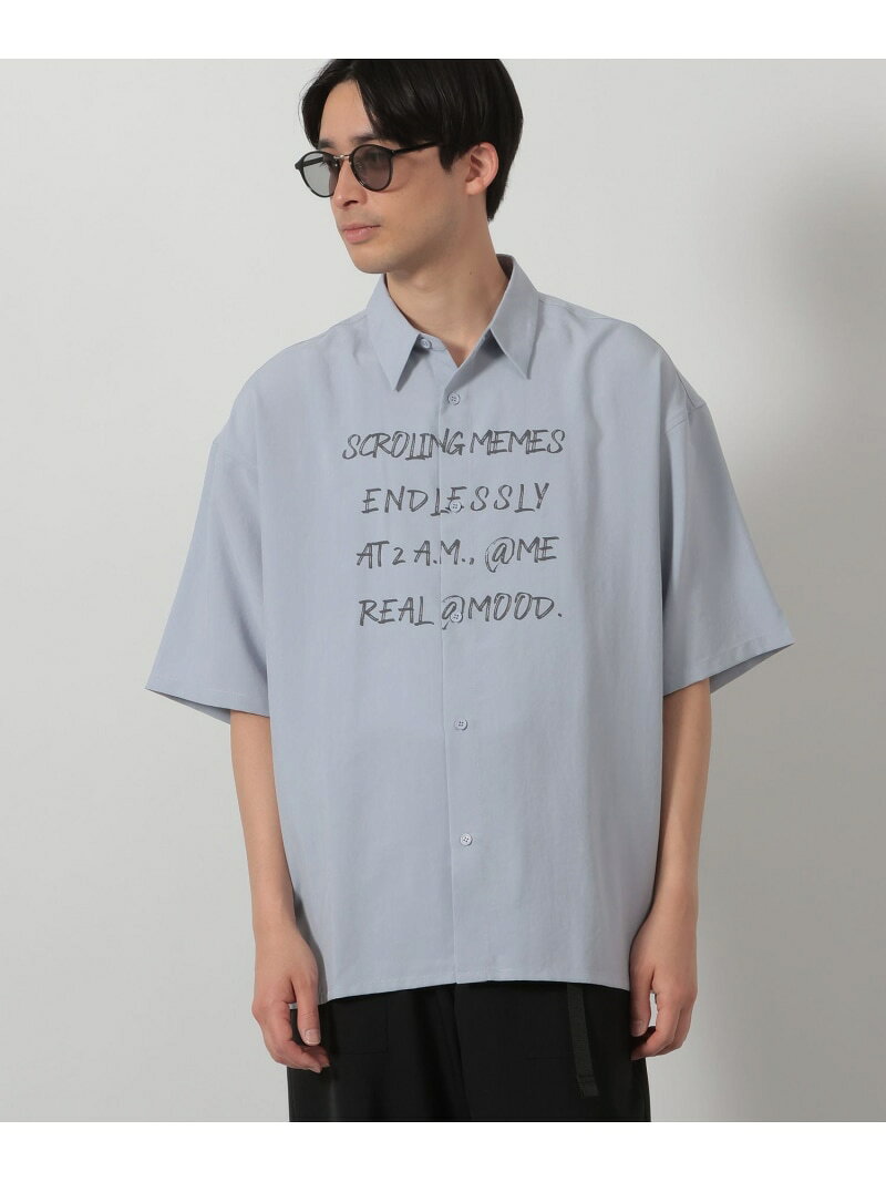 Rakuten - 【SALE／65%OFF】フロントプリント半袖シャツ LAKOLE ラコレ トップス シャツ・ブラウス ブラック ブルー ホワイト【RBA_E】[Rakuten Fashion]