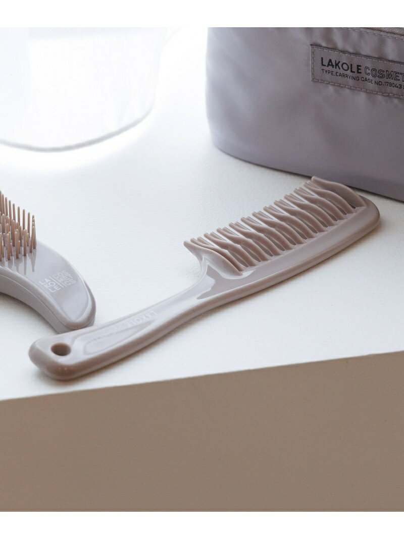 ヘアコーム LAKOLE ラコレ ヘアケア ヘアブラシ・コーム グレー[Rakuten Fashion]