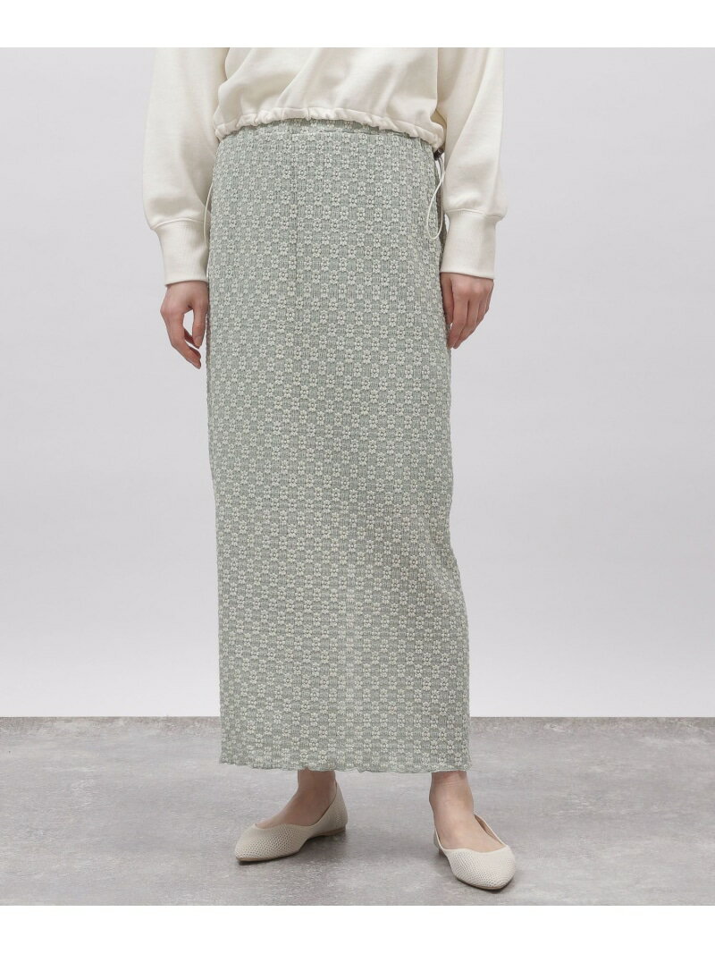 【SALE／25%OFF】フラワージャガードスカート LAKOLE ラコレ スカート ロング・マキシスカート ブラック ホワイト【RBA_E】[Rakuten Fashion]