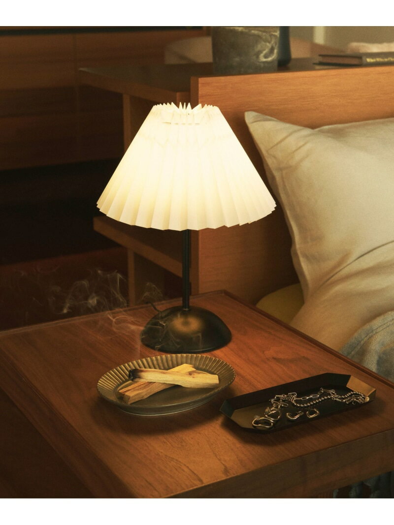 プリーツシェードライト LAKOLE ラコレ インテリア・生活雑貨 ライト・照明器具 ブラック[Rakuten Fash..