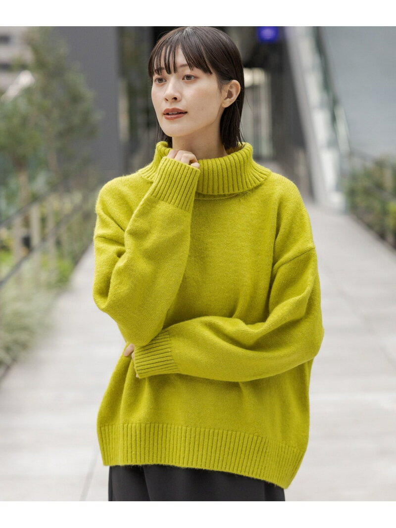 【SALE/65%OFF】7ゲージタートルニットプルオーバー LAKOLE ラコレ トップス ニット グレー ピンク グリーン【RBA_E】[Rakuten F...