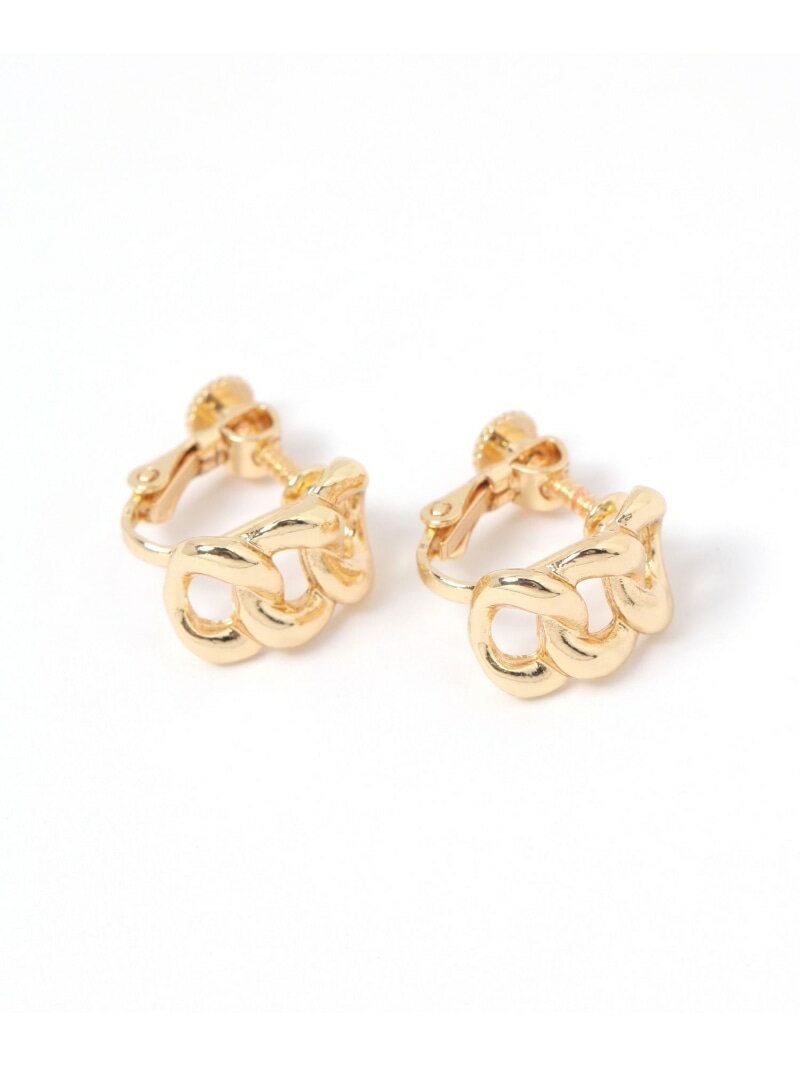 ロープメタルイヤリング LAKOLE ラコレ アクセサリー・腕時計 イヤリング・イヤーカフ シルバー ゴールド[Rakuten Fashion]