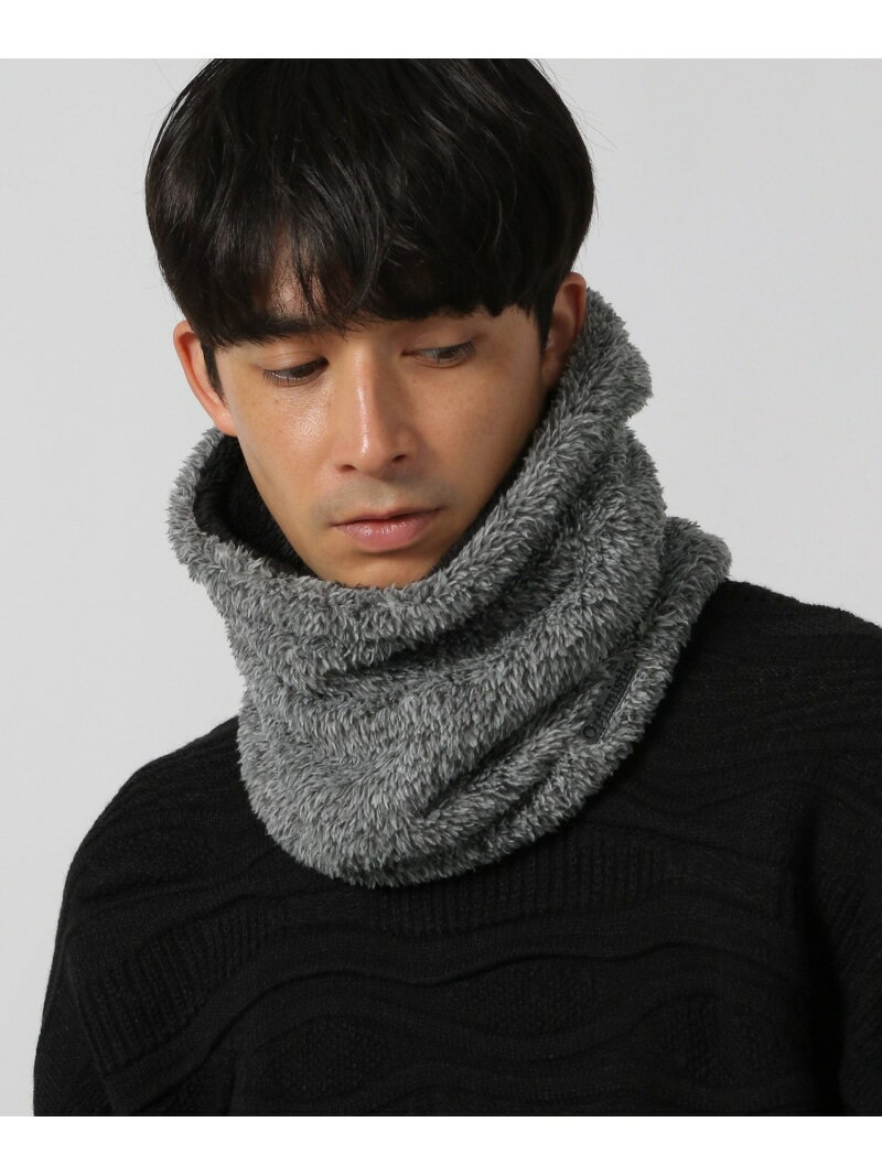 ネックウォーマー LAKOLE ラコレ ファッション雑貨 マフラー・ストール・ネックウォーマー グレー ブラック[Rakuten Fashion]