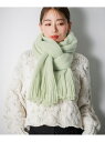 【SALE/49%OFF】ミンクタッチストール LAKOLE ラコレ ファッション雑貨 マフラー・ストール・ネックウォーマー ホワイト グリーン グレー【RBA...