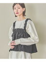 【SALE/22%OFF】フリルビスチェ LAKOLE ラコレ トップス ベスト・ジレ ホワイト グレー ブラック【RBA_E】[Rakuten Fashion...