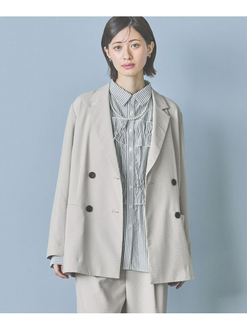 【SALE/15% OFF】Supp VTG Double Jacket LAKOLE Lakole Jackets & Outerwear Tailored Jackets & Blazers Beige Gray【RBA_E】【Free Shipping】[Rakuten Fashion]