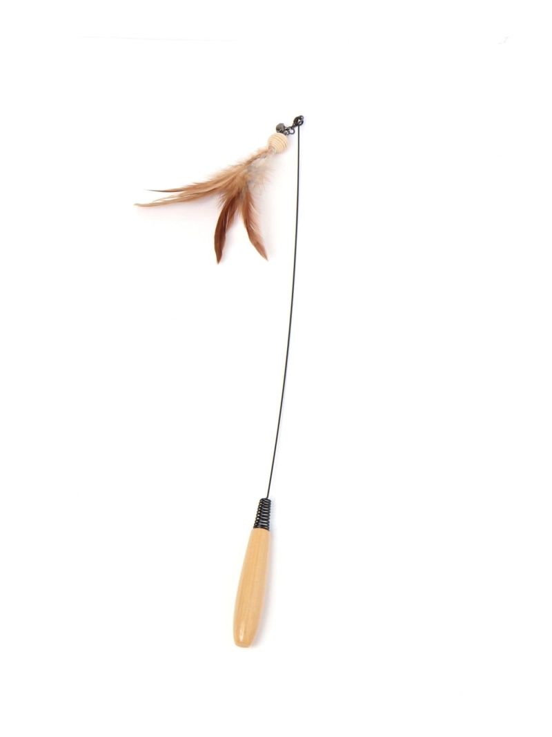 Rakuten - 【SALE／10%OFF】スティックトイ[フェザー] LAKOLE ラコレ ペット用品 ペット用おもちゃ ブラウン【RBA_E】[Rakuten Fashion]