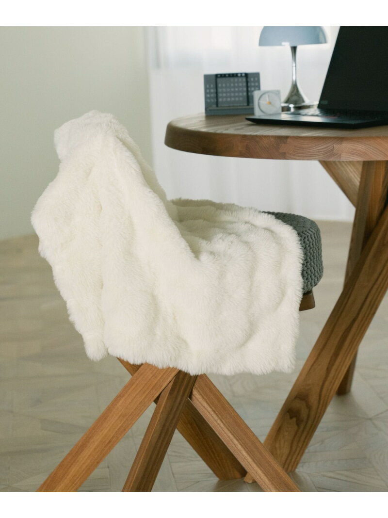 ファーブランケット[IVORY] LAKOLE ラコレ インテリア・生活雑貨 ブランケット・ひざ掛け[Rakuten Fashion]