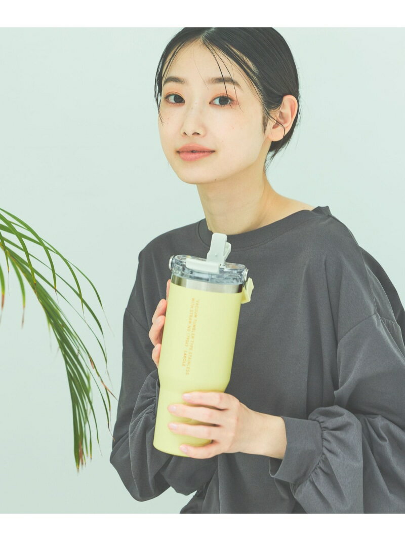 【保冷保温】ストロー付ハンドル2WAYタンブラー LAKOLE ラコレ 食器・調理器具・キッチン用品 グラス・マグカップ・タンブラー グリーン パープル イエロー ブラック オレンジ【先行予約】*[Rakuten Fashion]