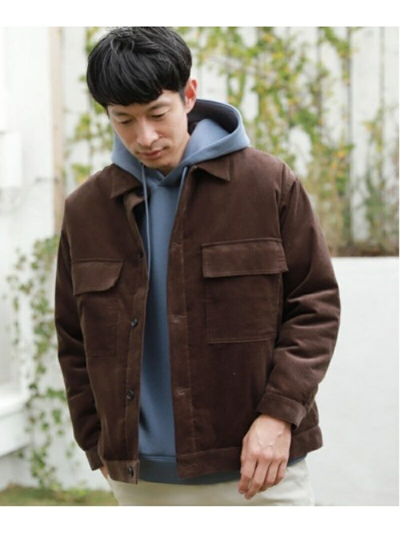 【SALE／28%OFF】(M)14WコールナカワタCPO LAKOLE ラコレ ジャケット・アウター その他のジャケット・アウター グリーン グレー ブラウン【RBA_E】【送料無料】[Rakuten Fashion]