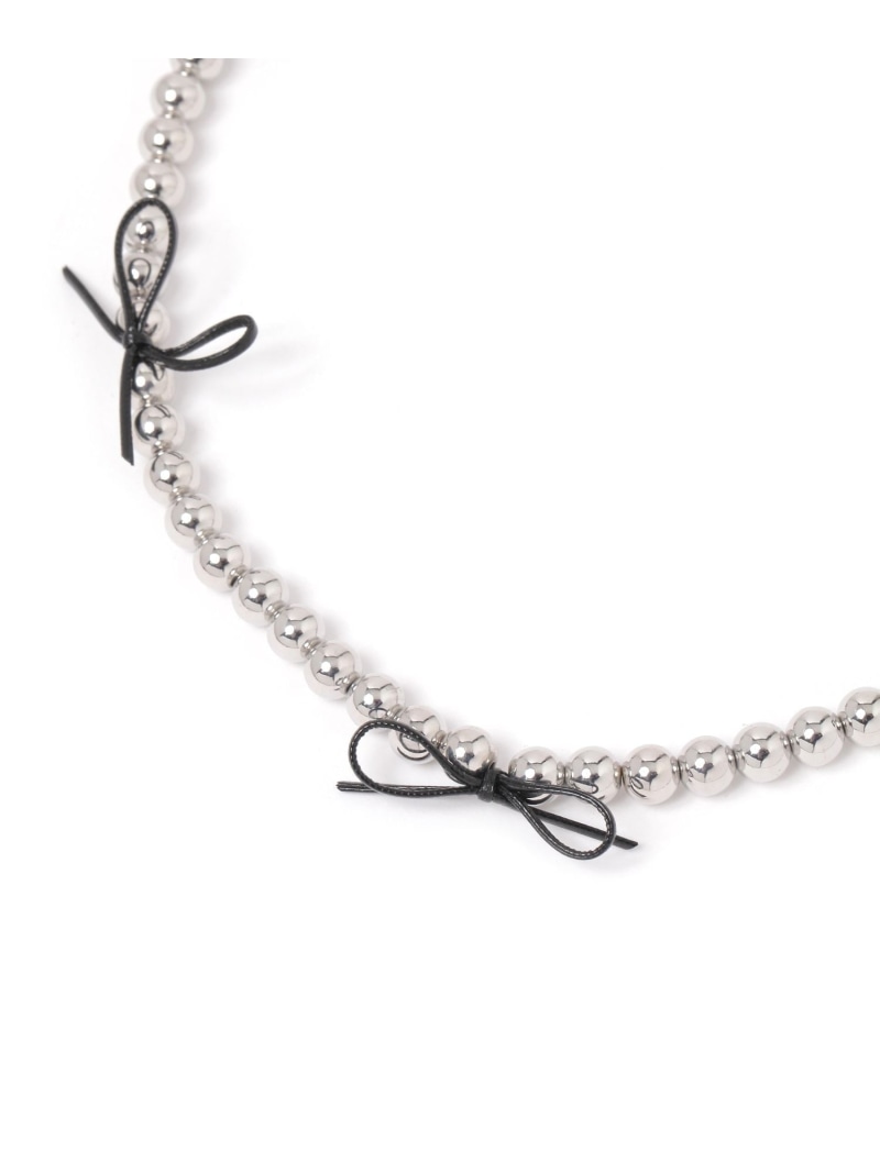 【SALE/30%OFF】ボールリボンネックレス LAKOLE ラコレ アクセサリー・腕時計 ネックレス シルバー【RBA_E】[Rakuten Fashion...