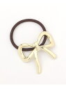 【SALE/28%OFF】メタルリボンヘアゴム LAKOLE ラコレ ヘアアクセサリー ヘアゴム シルバー ゴールド【RBA_E】[Rakuten Fashio...