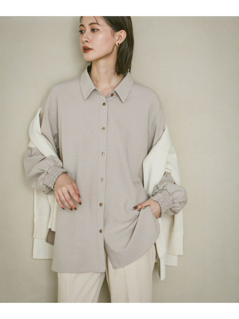 【SALE／11%OFF】サップVTGオーバーシャツ LAKOLE ラコレ トップス シャツ・ブラウス ベージュ ブラッ..