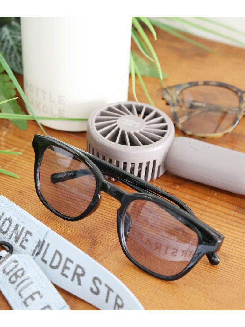 ウェリントンワイドサングラス LAKOLE ラコレ ファッション雑貨 サングラス ブラウン ブラック グレー[Rakuten Fashion]