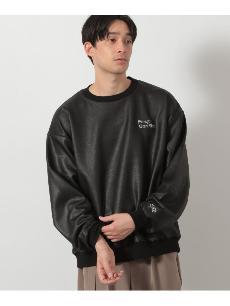 Rakuten - 【SALE／20%OFF】レザーライクロゴプルオーバー LAKOLE ラコレ トップス スウェット・トレーナー ブラック ベージュ パープル【RBA_E】[Rakuten Fashion]