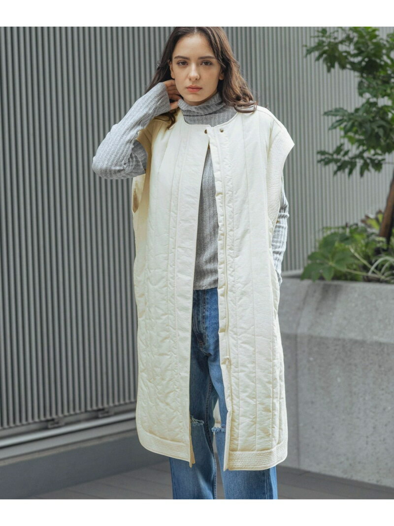 【SALE／28%OFF】バーディカルキルトジレ LAKOLE ラコレ トップス ベスト・ジレ ホワイト ブラック【RBA_E】[Rakuten Fashion]のサムネイル