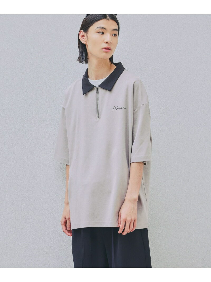 Rakuten - パネルハーフジップロゴTシャツ LAKOLE ラコレ トップス カットソー・Tシャツ ブラック グリーン【先行予約】*【送料無料】[Rakuten Fashion]