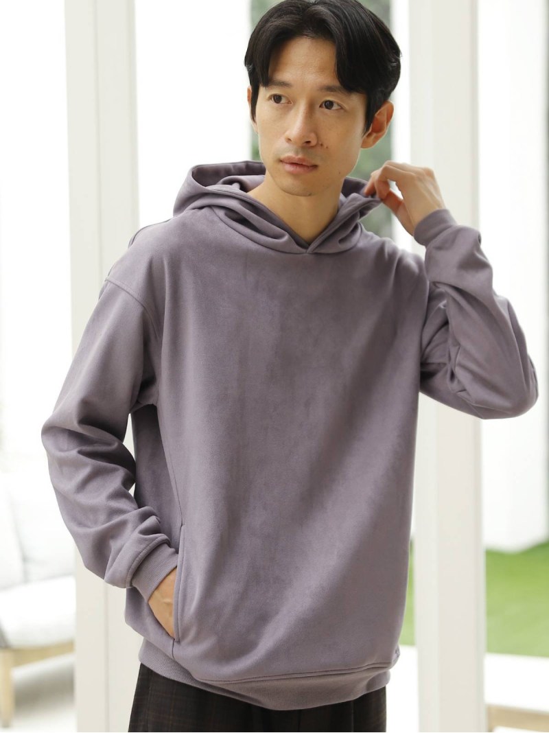 【SALE／25%OFF】(M)シルキータッチスエードPK LAKOLE ラコレ トップス パーカー・フーディー パープル ピンク ブルー グリーン グレー【RBA_E】[Rakuten Fashion]のサムネイル