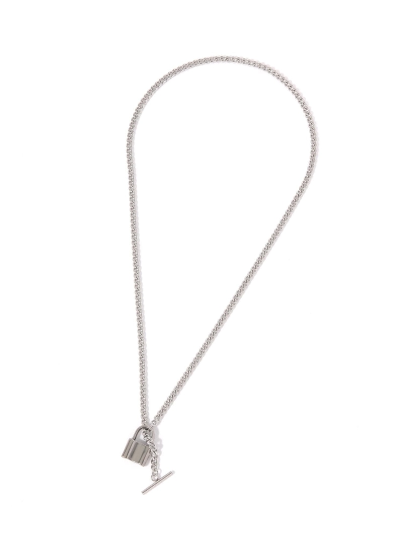 Rakuten - [MENS]ステンレスパドロックネックレス LAKOLE ラコレ アクセサリー・腕時計 ネックレス シルバー[Rakuten Fashion]