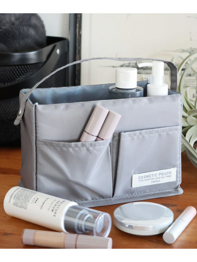 コスメ収納ボックス LAKOLE ラコレ メイク道具・美容器具 コスメケース グレー[Rakuten Fashion]