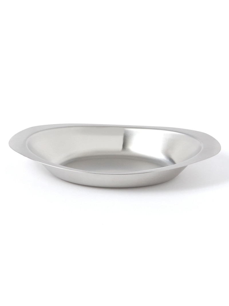 Rakuten - ステンレスオーバルカレープレート LAKOLE ラコレ 食器・調理器具・キッチン用品 食器・皿 シルバー[Rakuten Fashion]