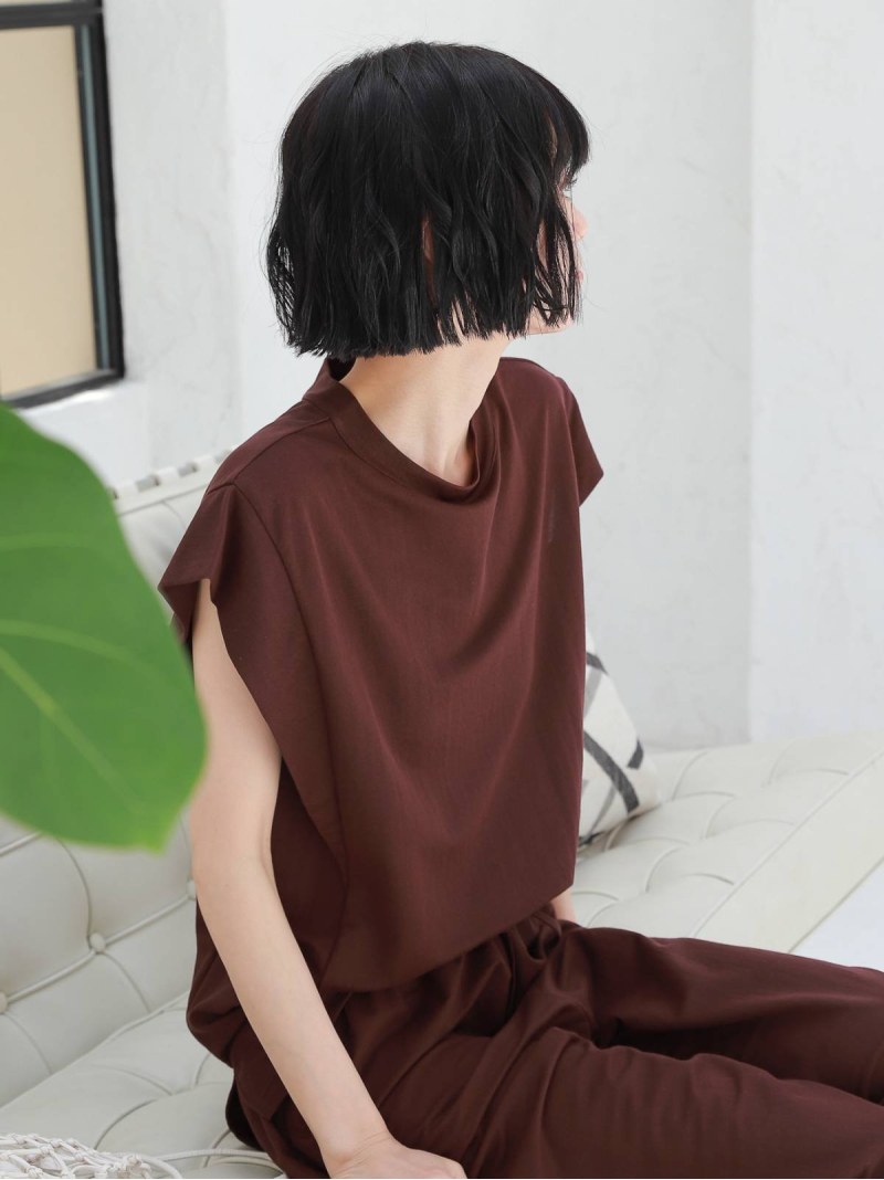 【SALE／39%OFF】(W)コンパクトピケフィンSLPO LAKOLE ラコレ トップス カットソー・Tシャツ ネイビー レッド ブラック ベージュ【RBA_E】[Rakuten Fashion]