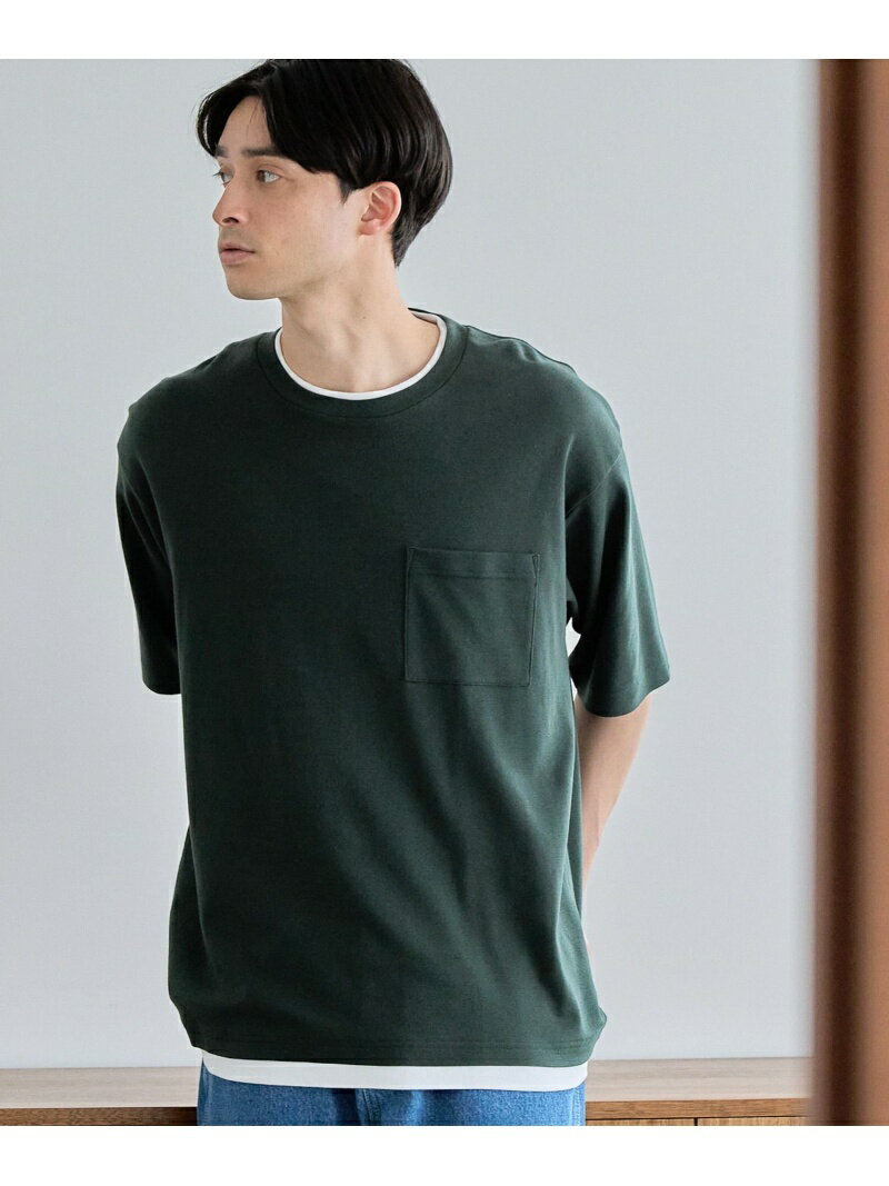 【SALE／23%OFF】(M)サカリバレイヤードSST LAKOLE ラコレ トップス カットソー・Tシャツ グリーン ブルー グレー【RBA_E】[Rakuten Fashion]のサムネイル