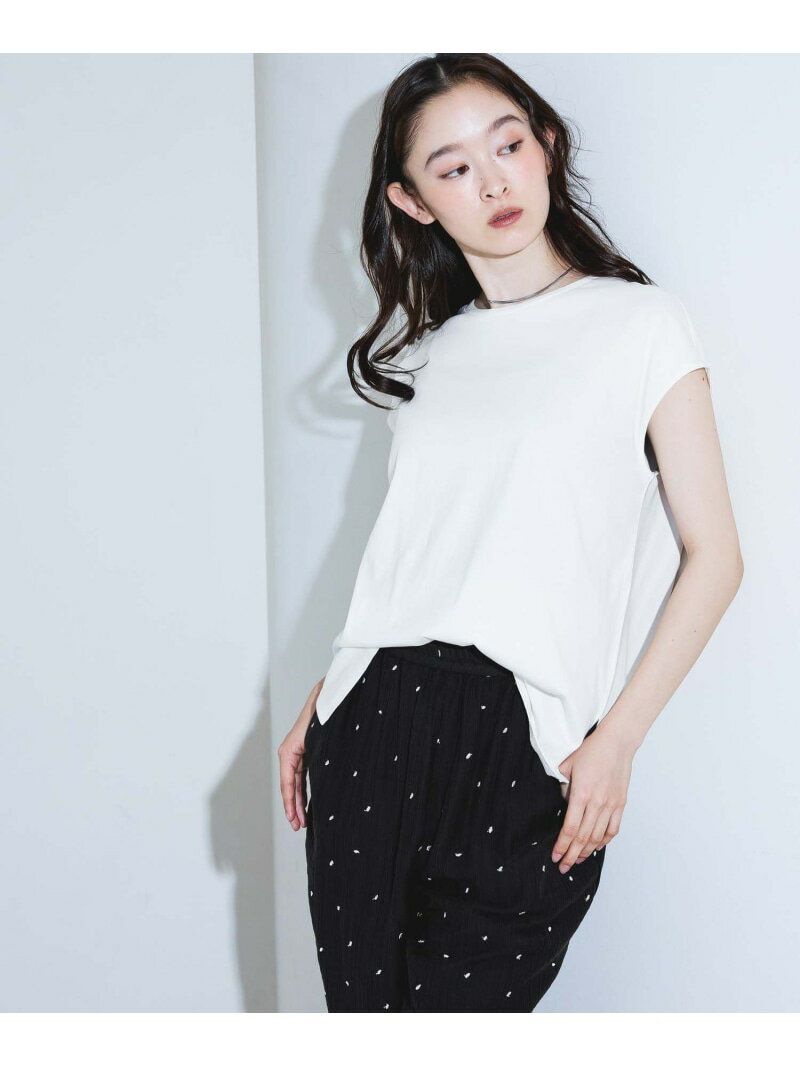 Rakuten - ＜接触冷感＞coolfiberノースリーブ LAKOLE ラコレ トップス カットソー・Tシャツ ブラック ブラウン ホワイト ブルー[Rakuten Fashion]