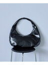 【SALE/57%OFF】エナメルオーバルワンショルダーバッグ LAKOLE ラコレ バッグ ショルダーバッグ ブラウン ブラック【RBA_E】[Rakuten...