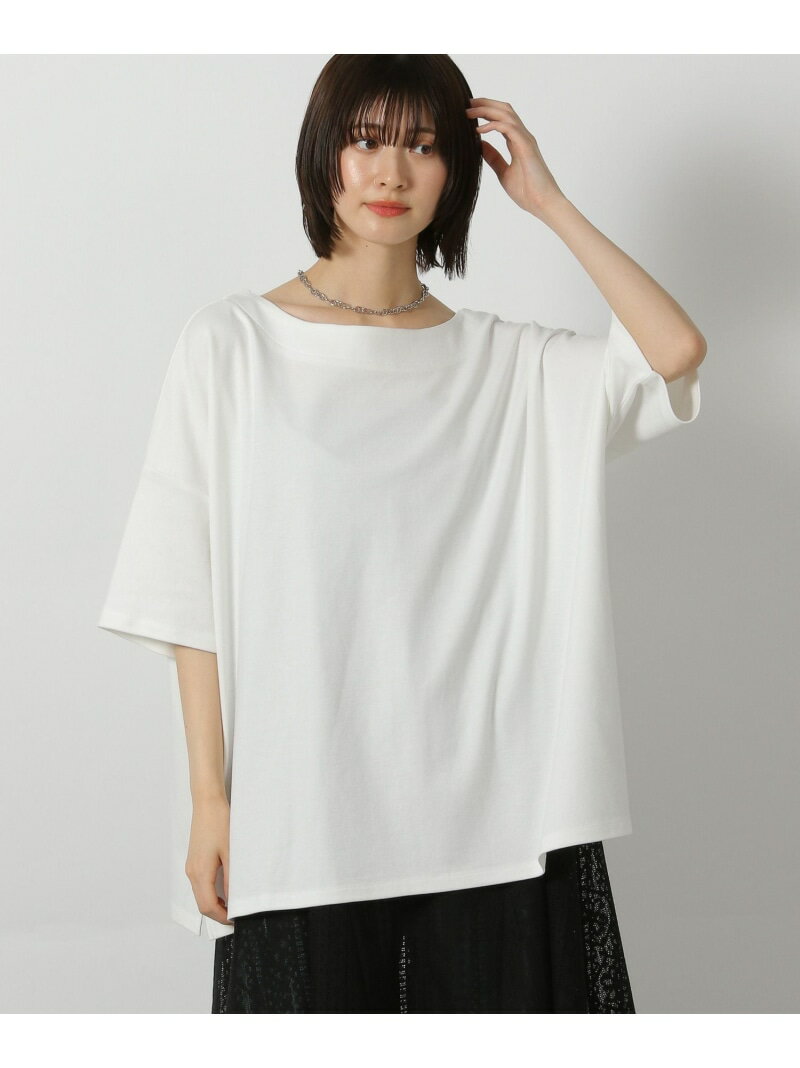 Rakuten - 【SALE／60%OFF】スムースボートネック半袖 LAKOLE ラコレ トップス カットソー・Tシャツ グレー ホワイト ブラック ブルー【RBA_E】[Rakuten Fashion]