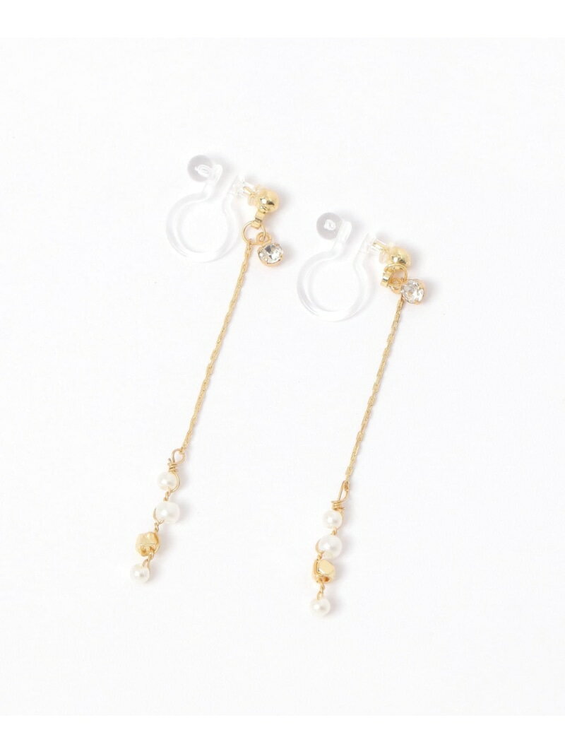 ドロッププチパールノンホールピアス LAKOLE ラコレ アクセサリー・腕時計 イヤリング・イヤーカフ シ..