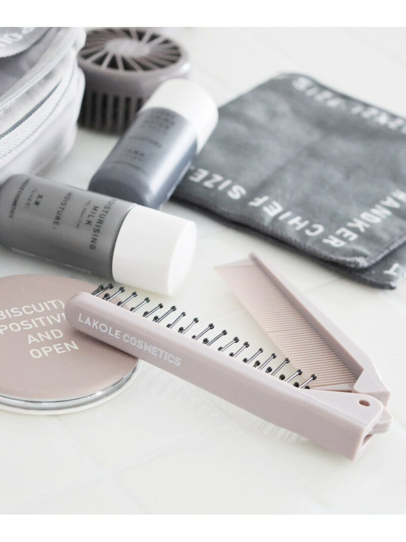 2WAYコーム LAKOLE ラコレ ヘアケア ヘアブラシ・コーム グレー[Rakuten Fashion]