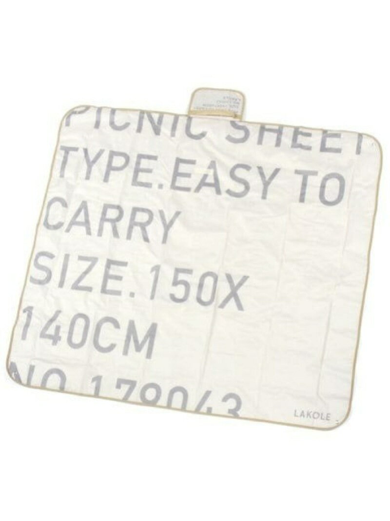【SALE／50%OFF】(U)BIGレジャーシート LAKOLE ラコレ インテリア・生活雑貨 その他のインテリア・生活雑貨 ベージュ グレー【RBA_E】[Rakuten Fashion]のサムネイル