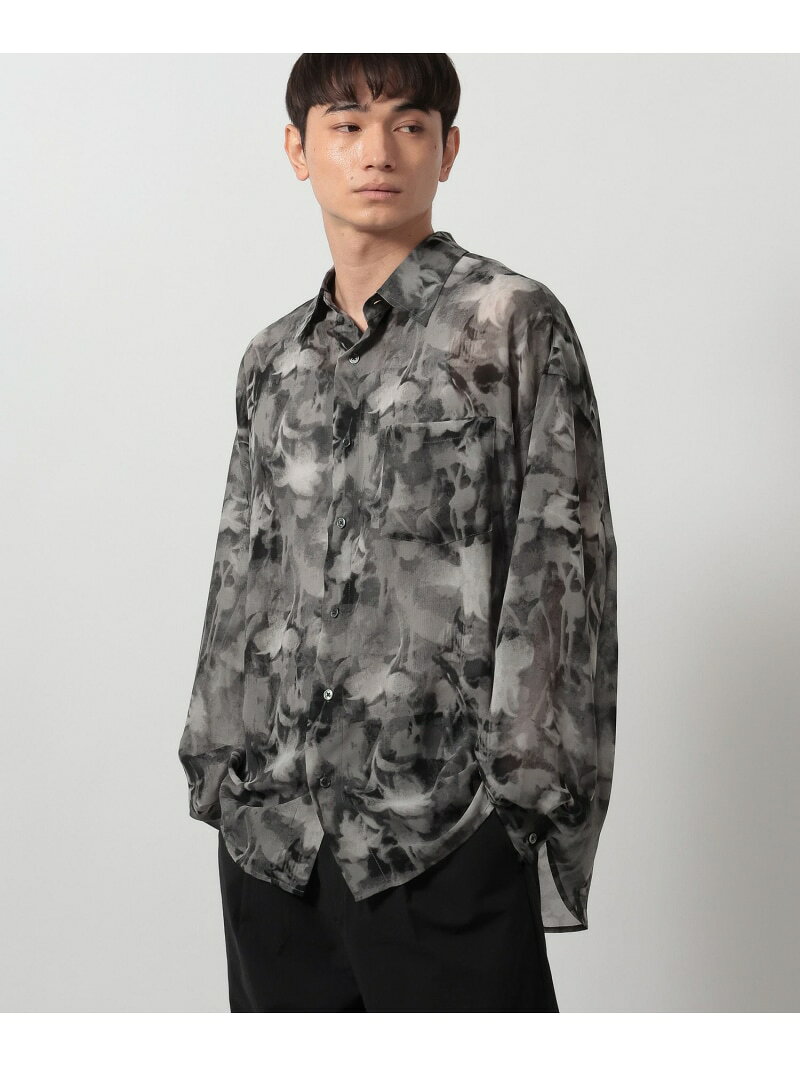Rakuten - 【SALE／40%OFF】シアーガラシャツ長袖 LAKOLE ラコレ トップス シャツ・ブラウス ブルー レッド ブラック【RBA_E】[Rakuten Fashion]